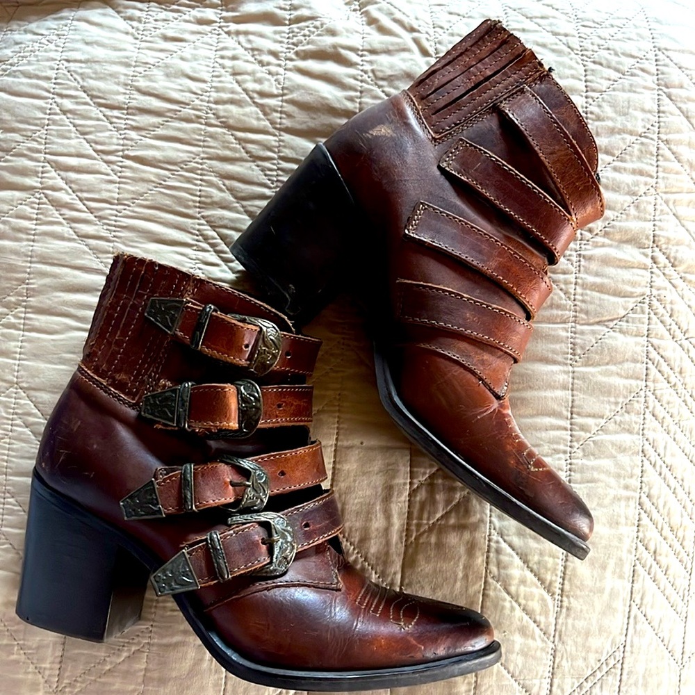 Steve Madden cowboy booties- size 6.5 - Picture 1 of 3